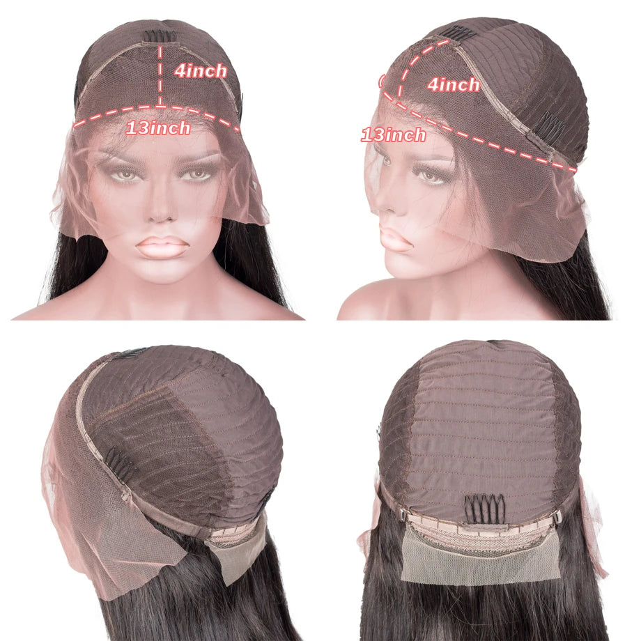Royal Blue Colored Lace Front Wigs for Black Women 13X4 Body Wave Brazilian Transparent Lace Frontal Wigs Human Hair Pre Plucked